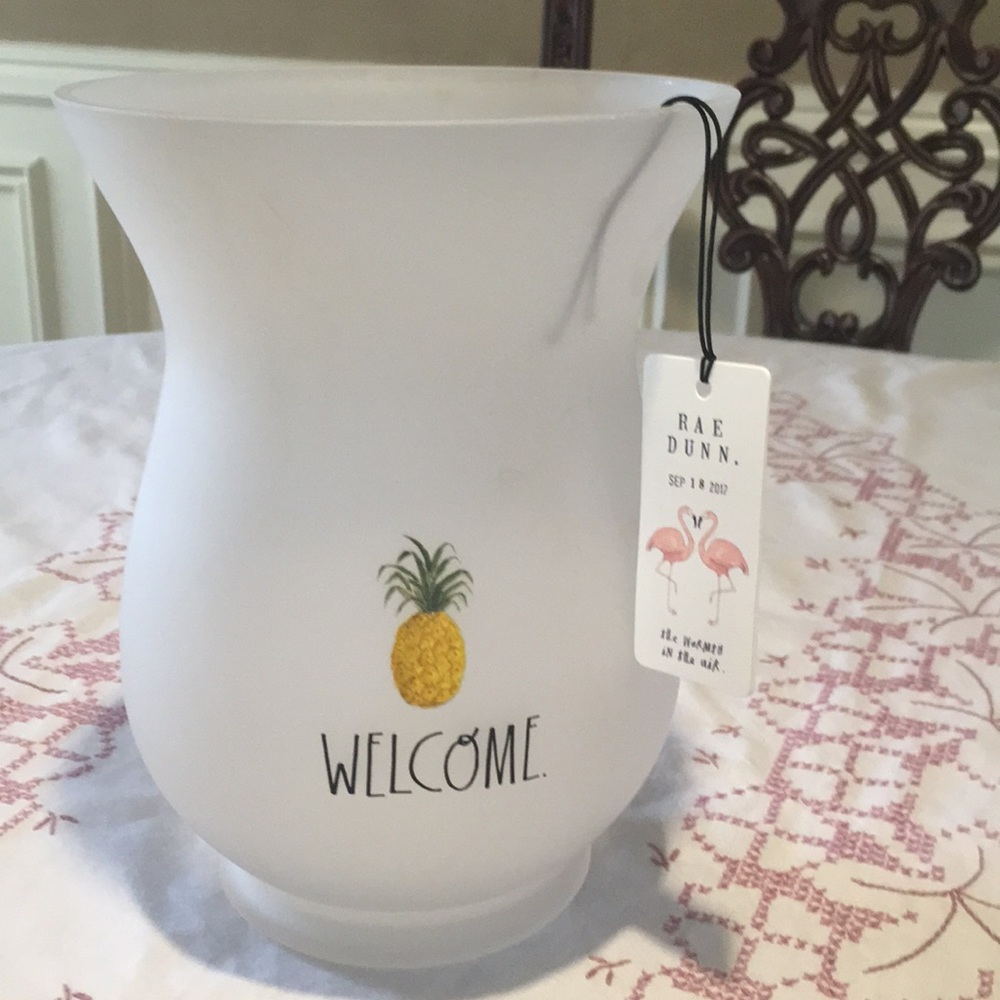 🌺SOLD🌺Rae Dunn WELCOME vase NEW - Picture 1 of 5